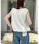 ギャザードロストノースリーブブラウスTee