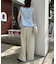 ギャザードロストノースリーブブラウスTee