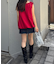 ギャザードロストノースリーブブラウスTee
