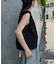 ギャザードロストノースリーブブラウスTee