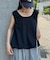 ギャザードロストノースリーブブラウスTee