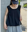 ギャザードロストノースリーブブラウスTee