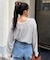 2WAYシアーヘンリーネックTEE