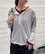 2WAYシアーヘンリーネックTEE