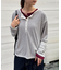 2WAYシアーヘンリーネックTEE