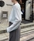 2WAYシアーヘンリーネックTEE
