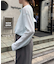 2WAYシアーヘンリーネックTEE