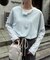 2WAYシアーヘンリーネックTEE