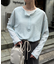 2WAYシアーヘンリーネックTEE
