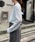 2WAYシアーヘンリーネックTEE
