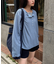 2WAYシアーヘンリーネックTEE