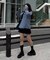 2WAYシアーヘンリーネックTEE
