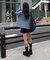 2WAYシアーヘンリーネックTEE