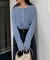 2WAYシアーヘンリーネックTEE