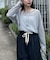 2WAYシアーヘンリーネックTEE