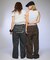 【OddStudio】ピグメントバックダメージロゴスウェットパンツ