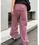 【OddStudio】ピグメントバックダメージロゴスウェットパンツ