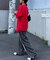 【OddStudio】ピグメントバックダメージロゴスウェットパンツ