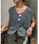 メランジ編みサマーニットベスト