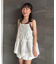 【KIDS】【India】スカラップレースレイヤードキャミチュニック