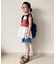 【KIDS】【India】スカラップレースレイヤードキャミチュニック