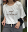 フロッキーロゴプリント半袖オーバーTee