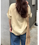 フロッキーロゴプリント半袖オーバーTee