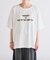 フロッキーロゴプリント半袖オーバーTee
