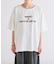 フロッキーロゴプリント半袖オーバーTee