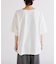フロッキーロゴプリント半袖オーバーTee