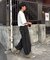 【SG】ロールアップフリンジワイドパンツ