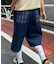 【UNISEX】バックチェックポケットハーフパンツ