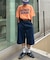 【UNISEX】バックチェックポケットハーフパンツ