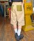 【UNISEX】バックチェックポケットハーフパンツ