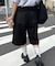 【UNISEX】バックチェックポケットハーフパンツ