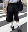 【UNISEX】バックチェックポケットハーフパンツ