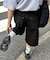 【UNISEX】バックチェックポケットハーフパンツ
