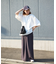 【ユニセックス】ポンチハイカウントサイドスリットビッグシルエットTee