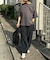 【ユニセックス】ポンチハイカウントサイドスリットビッグシルエットTee