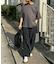 【ユニセックス】ポンチハイカウントサイドスリットビッグシルエットTee