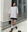 【ユニセックス】ポンチハイカウントサイドスリットビッグシルエットTee
