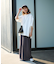 【ユニセックス】ポンチハイカウントサイドスリットビッグシルエットTee