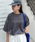 【ユニセックス】ポンチハイカウントサイドスリットビッグシルエットTee