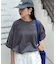 【ユニセックス】ポンチハイカウントサイドスリットビッグシルエットTee