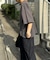 【ユニセックス】ポンチハイカウントサイドスリットビッグシルエットTee