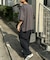 【ユニセックス】ポンチハイカウントサイドスリットビッグシルエットTee