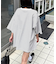 【ユニセックス】ポンチハイカウントサイドスリットビッグシルエットTee