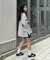 【ユニセックス】ポンチハイカウントサイドスリットビッグシルエットTee