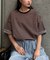 【ユニセックス】ポンチハイカウントサイドスリットビッグシルエットTee