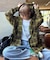 【アソート加工/ジャケット見え◎】【UNISEX】フード付きチェックシャツ